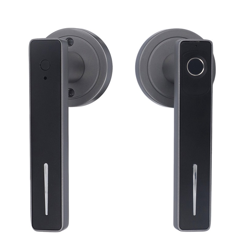 Smart Door Handle Fingerprint with 2 Key Fast Recognition Static