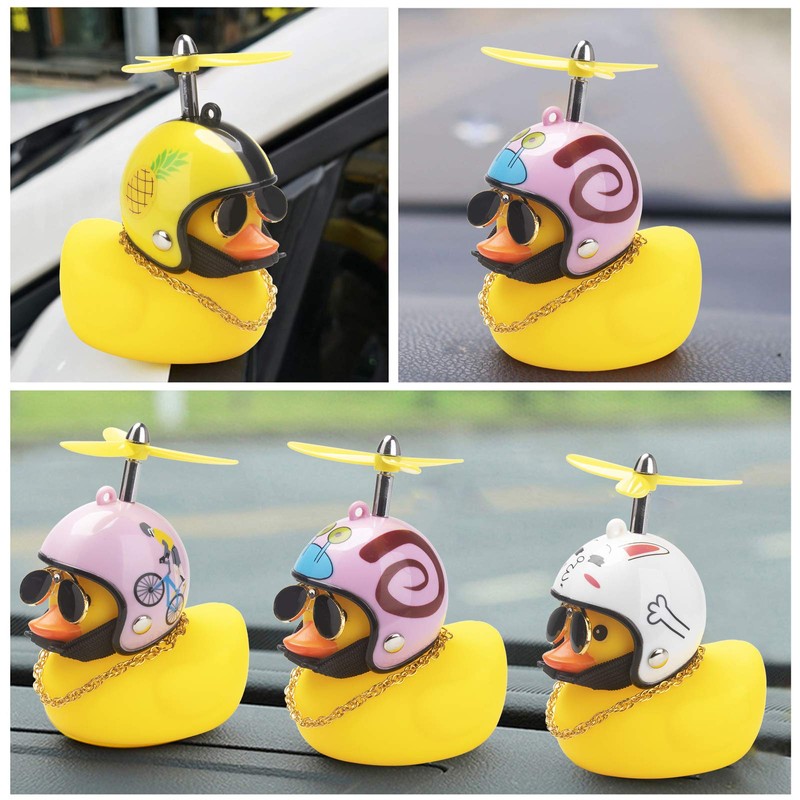 wonuu Rubber Duck Car Decorations Cute Yellow Duck Car Dashboard