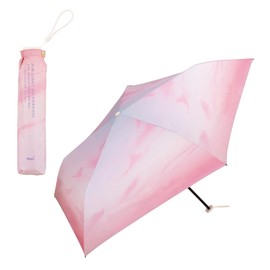Wpc. 801-15473-102 Parasol, Lightweight, Sunset, Mini, Pink, Folding Umbrella, 19.7 inches (50 cm), For Both Rain or Shine, Light Shade, 100% UV Protection, 99.9% Empty, Photogenic, Colorful, Stylish,