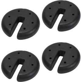 Quik Shade Quik Shade Set of 4 Heavy Duty Weight Plates for Securing Instant and Pop-Up Canopies and Tents,Black