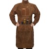 YESWELDER Leather Welding Apron with Sleeve and 6 Pockets, Heat
