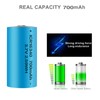 (8 PCS) 16340 Battery CR123A 700mAh Rechargeable Lithium Battery 3.7