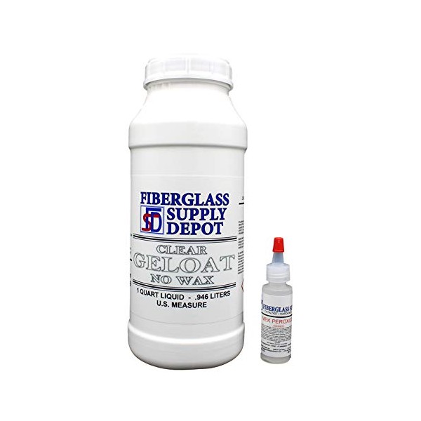 Fiberglass Supply Depot Inc. Clear Gelcoat No Wax Quart with