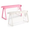 TOYESS 2 x Clear PVC Plastic Exam Case, Pink &