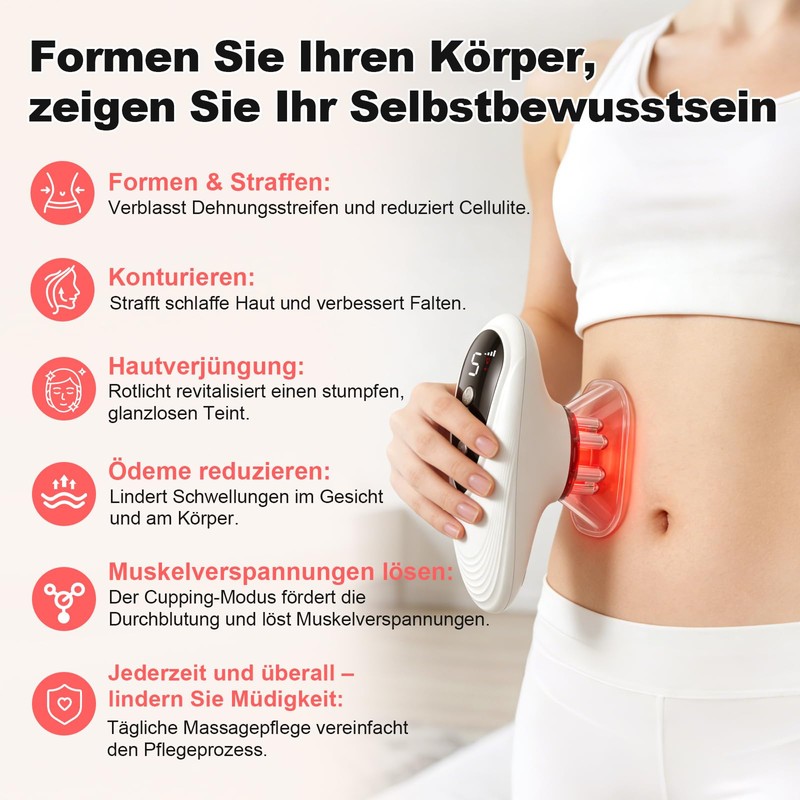 Qewher 3 in 1 Cupping Massager Modelling and Tightening