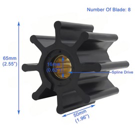XRmarine Boat Flexible Impeller Repair Kit for Jab-sco 920-0001 for Vol-vo Penta 877061 3841697 for John-son 09-1028B for Yan-mar 123325-42020