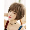 Full Wig Short Bangs 3D Gradient Hair Arrangement Neckline Volume