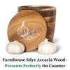 Jean Lemond Introducing The Always Fresh Acacia Garlic Keeper For