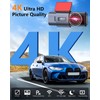 Motorsi 1.47" 4K Mirror Dash Cam Dual Rear View Mirror
