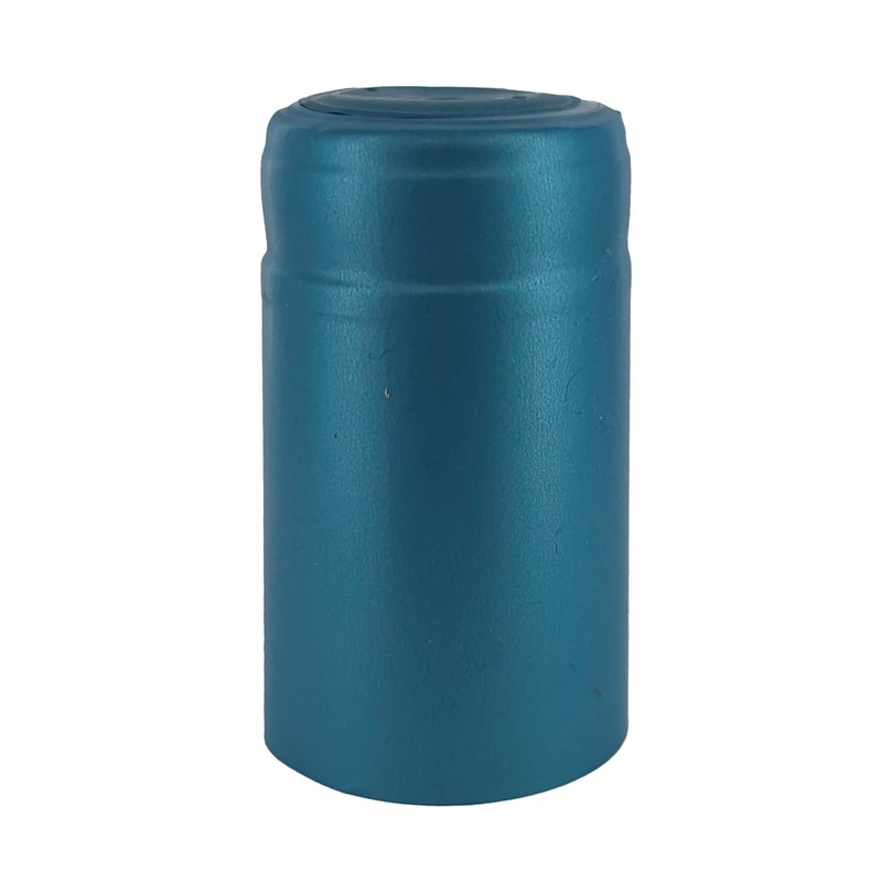 Metallic Light Blue PVC Shrink Capsules-500 Count