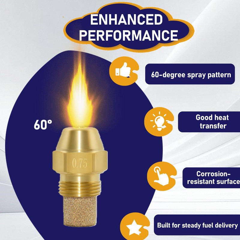 Hydro Hot Fuel Nozzle 0.75 Gallon 60 Degree Replacement Compatible