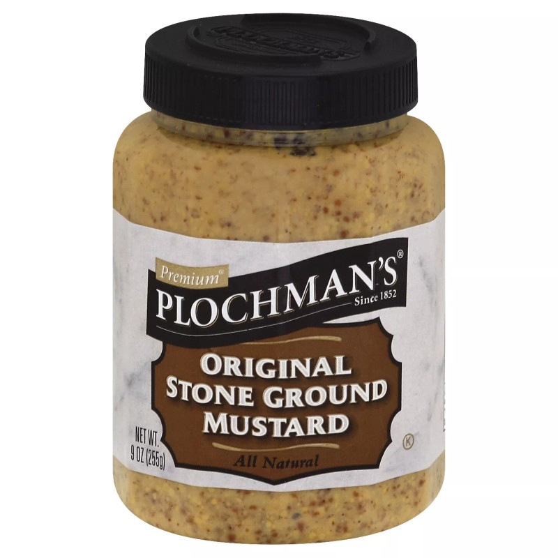 Plochmans Mustard Stone Ground Pet 9 oz (Pack Of 12)