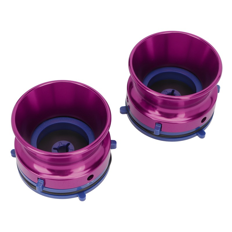 1 Pair NAB Hub Adapters Polished Aluminum Alloy Universal Loading