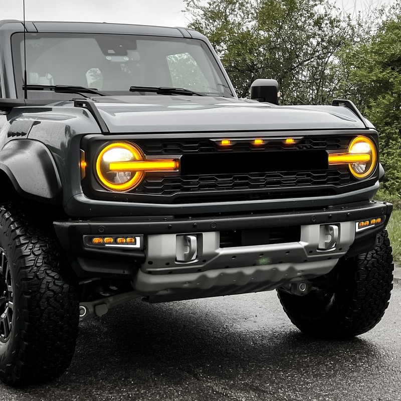 DNA MOTORING Pair of Fog Lights Compatible with Ford Bronco