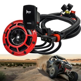 5" Horn with OZ-USA Power Bus Bar Plug Wiring Harness Kit Compatible with Polaris Pulse Power Bus Bar RZR Pro Ranger Crew XP 2018-2023
