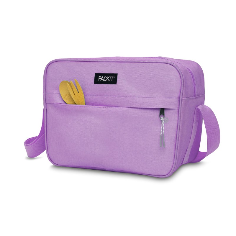 PackIt Freezable Zuma 15-Can Cooler, Lavender, Built with ECOFREEZE Technology,