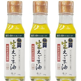 3 Bottle Set of 3 Bottles of Fresh Sesame Oil 3.9 oz (110 g) Food with Functional Display (Registration Number: G176), iTQi Awarded
