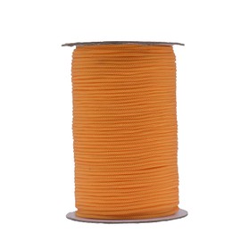 IHKFILAN Polypropylene Utility Rope Drawstring Hollow Braided PP Rope Barrier Rope Polypro Rope Braided Rope Outdoor Rope Knot Resistant (Orange, 3 mm)