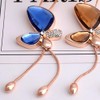 DAZZARRY Women's Butterfly Pendant Y Long Chain Design Lariet Necklace