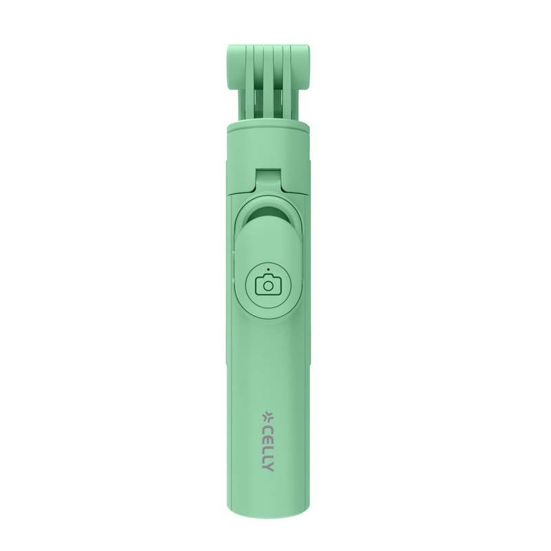 Celly, Universal-Selfie-Stick mit Bluetooth, Verstellbarer und tragbarer Stativ, integriertes Stativ,