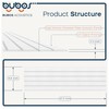 BUBOS 6 Pack Large Acoustic Panels,48x12Inch SoundProof Panels for Walls,Self