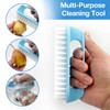 Large Perfect-Grip Hand & Nail Cleaning Brush with Four-Finger Handle,