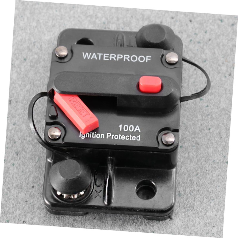 Mobestech 2pcs Circuit Breaker Blackalicious Blacksto e 50a Fuse Car