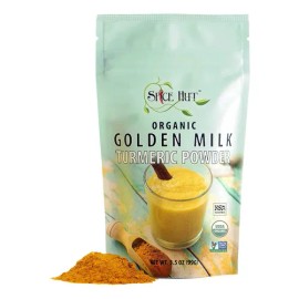 Cúrcuma En Polvo De Leche Dorada Orgánica Con Jengibre, Tota
