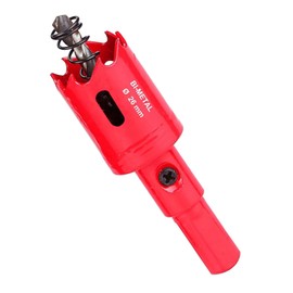 NIYATA 26MM HSS Bi-Metal Hole Saw,Hole Saw Hole Cutter,for Stainless Steel,Wood,Aluminium,Iron Sheet,Pipe Plastic,Druable and Strong,Sharp(Red)