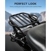 Benlari Gloss Black Detachable Luggage Rack 2-Up Mounting Rack Compatible