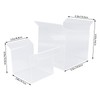 2Pcs Zip Lock Bag Holder Acrylic Food Storage Bag Stand