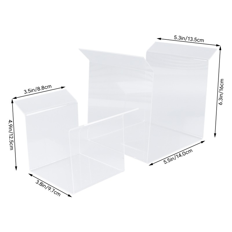 2Pcs Zip Lock Bag Holder Acrylic Food Storage Bag Stand