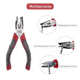 Chain Joining Pliers for Metal Chain Connector, Ball Metal Chain Splicing Pliers for Curtain Roller Blind Accessories, Durable Manual Combination Pliers for Blind Installation