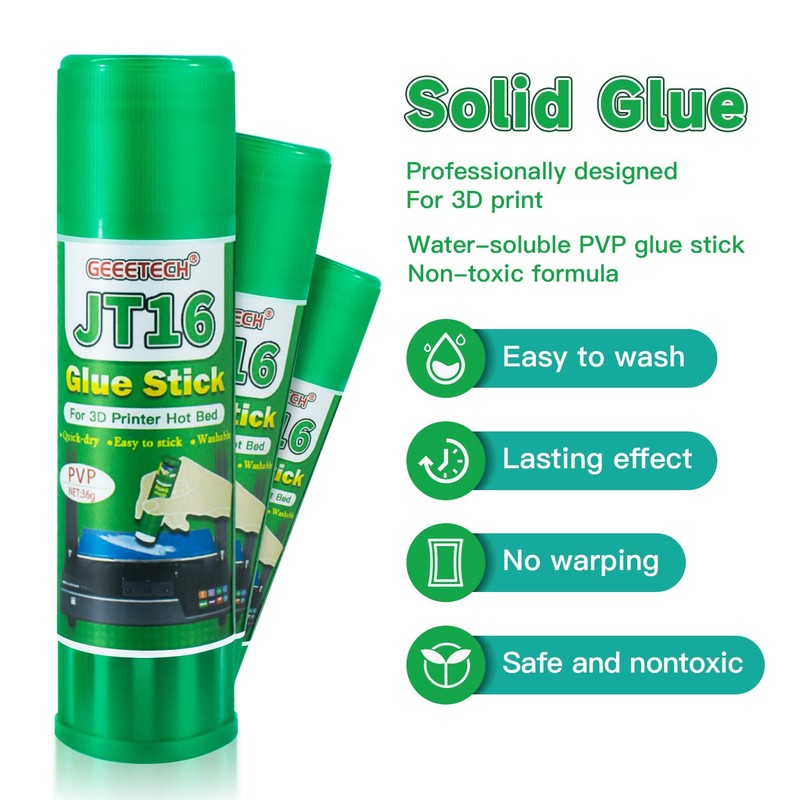 Geeetech 6 Pieces 3D Printer Glue Sticks, 36 Gram Each,