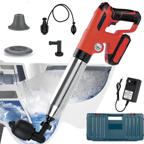 RIGFRCH RIGFRCH Electric Toilet Plunger - Heavy Duty High Pressure