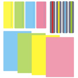 Dyslexia Reading Tools for Kids – 20PCS PET Colored Overlay Sheets in 3 Sizes (6 Large 210×297mm, 8 Medium 70×190mm, 6 Small 32×190mm) – Transparent Filters in 6 Bright Colors for Visual Str