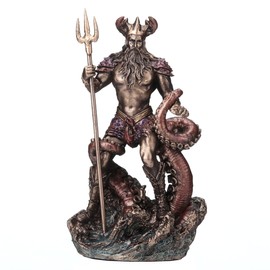 Veronese Design 4 1/8 Inch Oceanus The Greek Primordial Titan of Water Hand Painted Resin Figurine