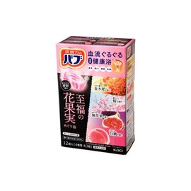 Kao Gao Bab Blissful Flower and Fruit Bath Salt 12 Tablets, 12 Pieces, 1g / Kao 가오 바브 지복의 꽃과 과일 입욕제 12정, 12개, 1g