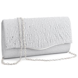 TINDTOP Clutch Purses for Women Evening Handbags for Formal Wedding Party Cocktail Prom Crossbody Shoulder Envelope Bag