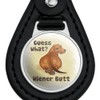 GRAPHICS & MORE Black Leather Guess What Wiener Dog Butt