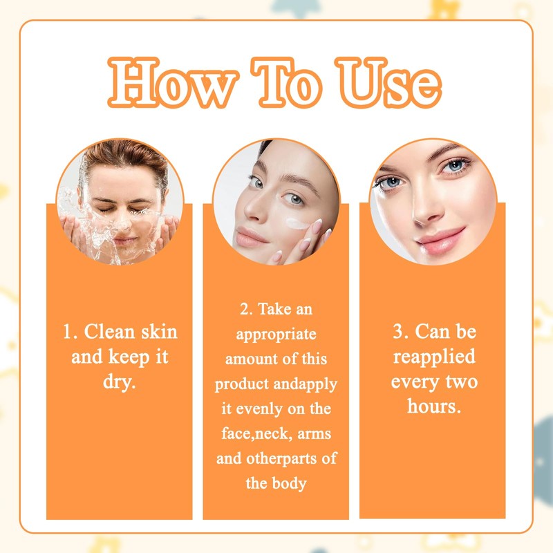 Sun Cream 2 Pieces Sun Cream Face Sunscreen Sun Protection