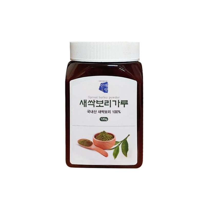 Sanhaerang 산해랑 국내산 어린잎 새싹보리분말 120g Sanharaeng Domestic Young Leaf