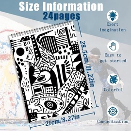 Graffiti Pattern Thickening Painting, Graffiti Painting for Stress Relief & Relaxation, Perfect Gift for Men and Women