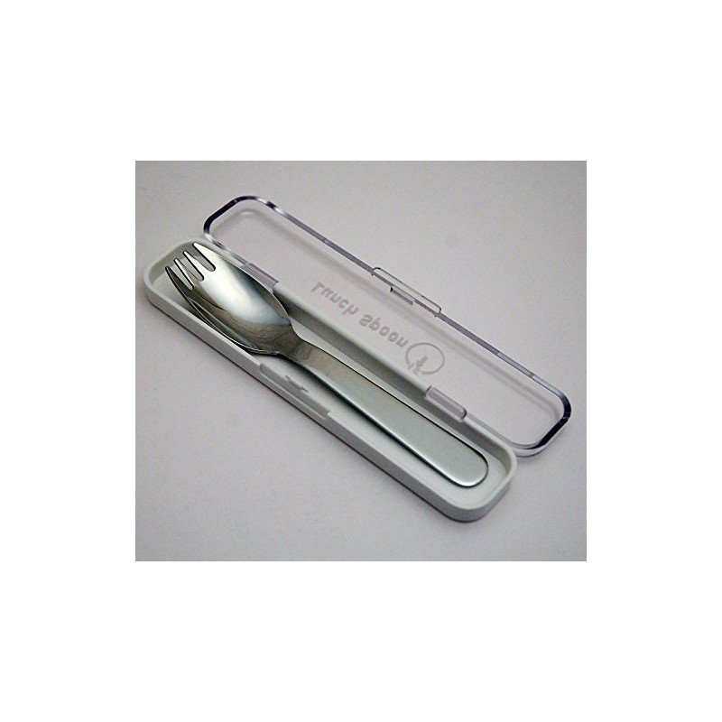 Takamura Metal 004645 Lunch Spoon with Case, Straight, White