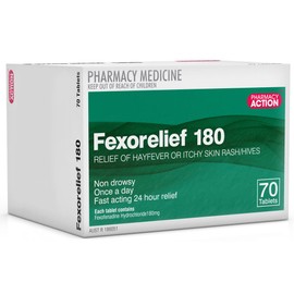 Fexorelief 180mg Tab X 70 (Generic for TELFAST)
