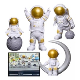 GOGOX 4pcs Adornos Astronauta Figuras Decorativas/auto,escritorio