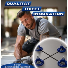 M&N Tile Levelling System Set 1 mm, 1.5 mm, 2 mm, 3 mm Mega Selection (100 x 2 mm Tabs, 50 x Pull Hoods) – Tile Laying Aid Tool for Leien & Professional – Tiling Tile Levelling System Accessories