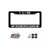 BLVD I LOVE DOMINICAN REPUBLIC BLACK LICENSE PLATE FRAME DR