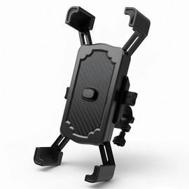 Bicycle, Smartphone Holder, Bike Stand, 1 Second Attachment, Smartphone Holder, Vibration Absorption, For Motorcycles, Bicycles & Motorcycles, 360 Degree Rotation, Anti-Vibration, Easy Installation