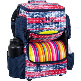 Dynamic Discs Combat Ranger Disc Golf Backpack | Large Bag with Putter Pouch | 20+ Capacity | Frisbee Golf Accessories for Men (Old Glory)